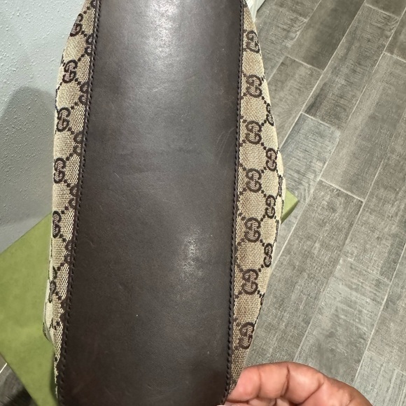 Authentic Gucci - GG Monogram Hobo Brown - Vintage Shoulder - Picture 8 of 13